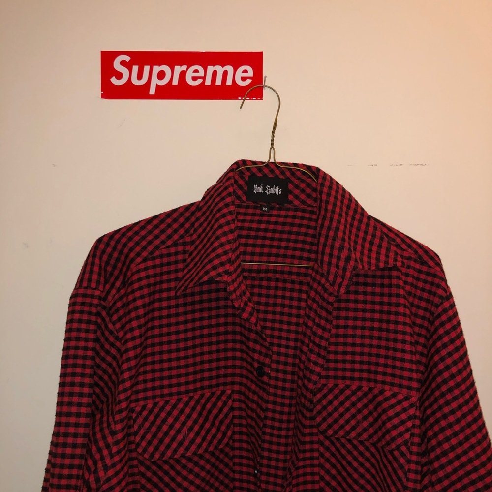 Bad habits plaid top